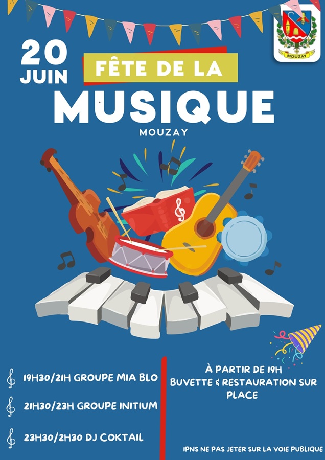 Fête de la musique le 20 juin à Mouzay